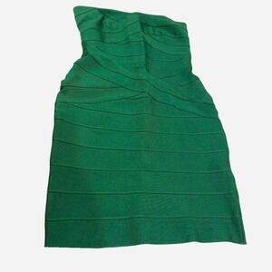 Vibrant Green mini bandage dress